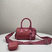 Prada Cleo Brushed Leather Shoulder Pink Bag Size 27x19x5 cm - 1
