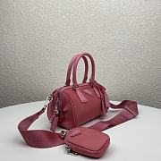 Prada Cleo Brushed Leather Shoulder Pink Bag Size 27x19x5 cm - 4
