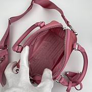 Prada Cleo Brushed Leather Shoulder Pink Bag Size 27x19x5 cm - 3