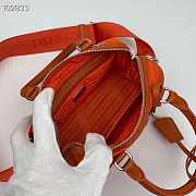 Prada Cleo Brushed Leather Shoulder Orange Bag Size 27x19x5 cm - 4