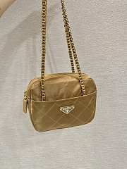 Prada Paffuto Padded Shoulder Bag Beige 1BD632 Size 19 x 14 x 6 cm - 2
