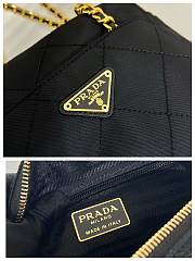 Prada Paffuto Padded Shoulder Bag Black 1BD632 Size 19 x 14 x 6 cm - 5