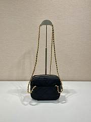 Prada Paffuto Padded Shoulder Bag Black 1BD632 Size 19 x 14 x 6 cm - 3