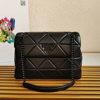 Prada Spectrum Shoulder Black Bag 1BD231 Size 18.5 x 9 x 27 cm