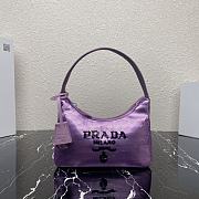 Prada Re-Edition 2000 Sequined Re-Nylon Mini-Bag Purple 1NE515 Size 22x17x6 cm - 1