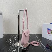 Prada Cleo Mini Pink Bag 1BH188 Size 14.5 x 3 x 17 cm - 5