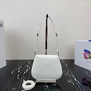 Prada Cleo Mini White Bag 1BH188 Size 14.5 x 3 x 17 cm - 6