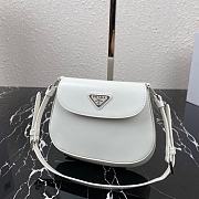 Prada Cleo Mini White Bag 1BH188 Size 14.5 x 3 x 17 cm - 4