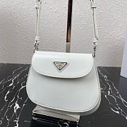 Prada Cleo Mini White Bag 1BH188 Size 14.5 x 3 x 17 cm - 3