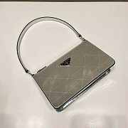 Prada Metallic Leather Mini Bag Silver Size 12 x 4.5 x 20 cm - 4