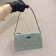Prada Metallic Leather Mini Bag Silver Size 12 x 4.5 x 20 cm - 2