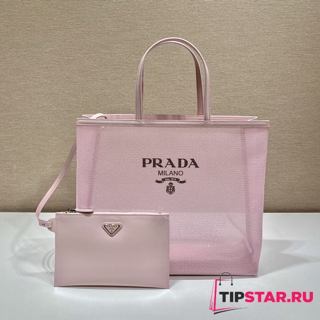 Prada Tote Pink Bag 1BG416 Size 36x 30x10 cm - 1