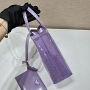 Prada Tote Purple Bag 1BG417 Size 20 x 22 x 8 cm  - 6