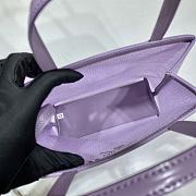 Prada Tote Purple Bag 1BG417 Size 20 x 22 x 8 cm  - 5