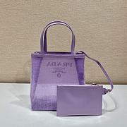 Prada Tote Purple Bag 1BG417 Size 20 x 22 x 8 cm  - 4