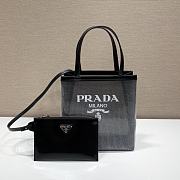 Prada Tote Black Bag 1BG417 Size 20 x 22 x 8 cm  - 1