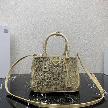 Prada Prada Galleria Saffiano leather small bag Gold 1BA896 Size 24.5x16.5x11 cm
