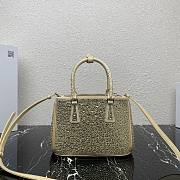 Prada Prada Galleria Saffiano leather small bag Gold 1BA896 Size 24.5x16.5x11 cm - 5