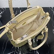 Prada Prada Galleria Saffiano leather small bag Gold 1BA896 Size 24.5x16.5x11 cm - 4