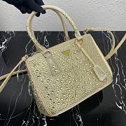 Prada Prada Galleria Saffiano leather small bag Gold 1BA896 Size 24.5x16.5x11 cm - 2