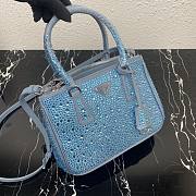 Prada Prada Galleria Saffiano leather small bag Blue 1BA896 Size 24.5x16.5x11 cm - 2