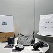 Prada Re-Edition 2005 Satin Bag With Crystals Size 22x12x6 cm - 1