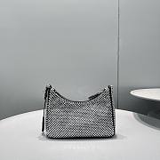 Prada Re-Edition 2005 Satin Bag With Crystals Size 22x12x6 cm - 4