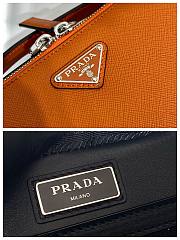Prada Men Brique Saffiano Leather Bag-Orange Size 16x6x22 cm  - 5
