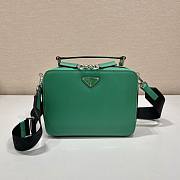 Prada Men Brique Saffiano Leather Bag-Green Size 16x6x22 cm - 1