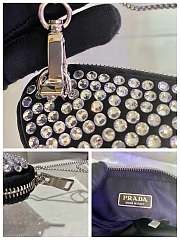 Prada crystal-embellished triangle bag 451231 Size 13x10x2.5 cm - 3