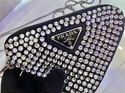 Prada crystal-embellished triangle bag 451231 Size 13x10x2.5 cm - 2