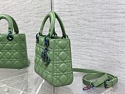 Dior Lady Small Bright Green Cannage Lambskin Size 20cm - 6