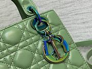 Dior Lady Small Bright Green Cannage Lambskin Size 20cm - 4
