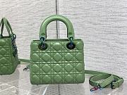 Dior Lady Small Bright Green Cannage Lambskin Size 20cm - 2