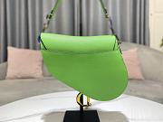 Dior Saddle Light Green Grained Calfskin Color Hardware Size 25.5 x 20 x 6.5 cm - 4