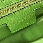 Dior Saddle Light Green Grained Calfskin Color Hardware Size 25.5 x 20 x 6.5 cm - 2