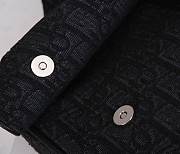 Dior Saddle Bag All Black Dior Oblique Jacquard 46123141 Size 20 x 28.6 x 5 cm - 4