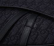 Dior Saddle Bag All Black Dior Oblique Jacquard 46123141 Size 20 x 28.6 x 5 cm - 3