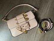 Fendace Brooch mini baguette Fendace Pink leather bag Size 20x13x5 cm - 6