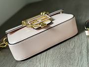 Fendace Brooch mini baguette Fendace Pink leather bag Size 20x13x5 cm - 3