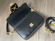 Fendace Brooch mini baguette Fendace Black leather bag Size 20x13x5 cm - 5