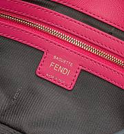 Fendi Baguette Nappa Hot Pink Leather Bag 27x15x6cm - 4