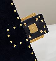 Fendi BAGUETTE Black leather bag 8BR600 Size 28x6x13 cm - 6