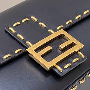 Fendi BAGUETTE Black leather bag 8BR600 Size 28x6x13 cm - 3