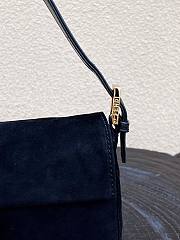 Fendi Baguette Shoulder Bag Black Size 25x4x12 cm - 6