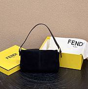 Fendi Baguette Shoulder Bag Black Size 25x4x12 cm - 5