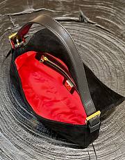 Fendi Baguette Shoulder Bag Black Size 25x4x12 cm - 4