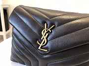 YSL Small Loulou In Quilted Leather 494699 Black & Gold Size 23x9x18 cm - 5