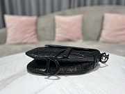 Dior Saddle Leather Embossed Black Size 26 x 20 x 7 cm - 5