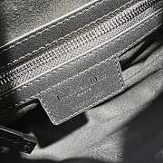 Dior Saddle Leather Embossed Black Size 26 x 20 x 7 cm - 3